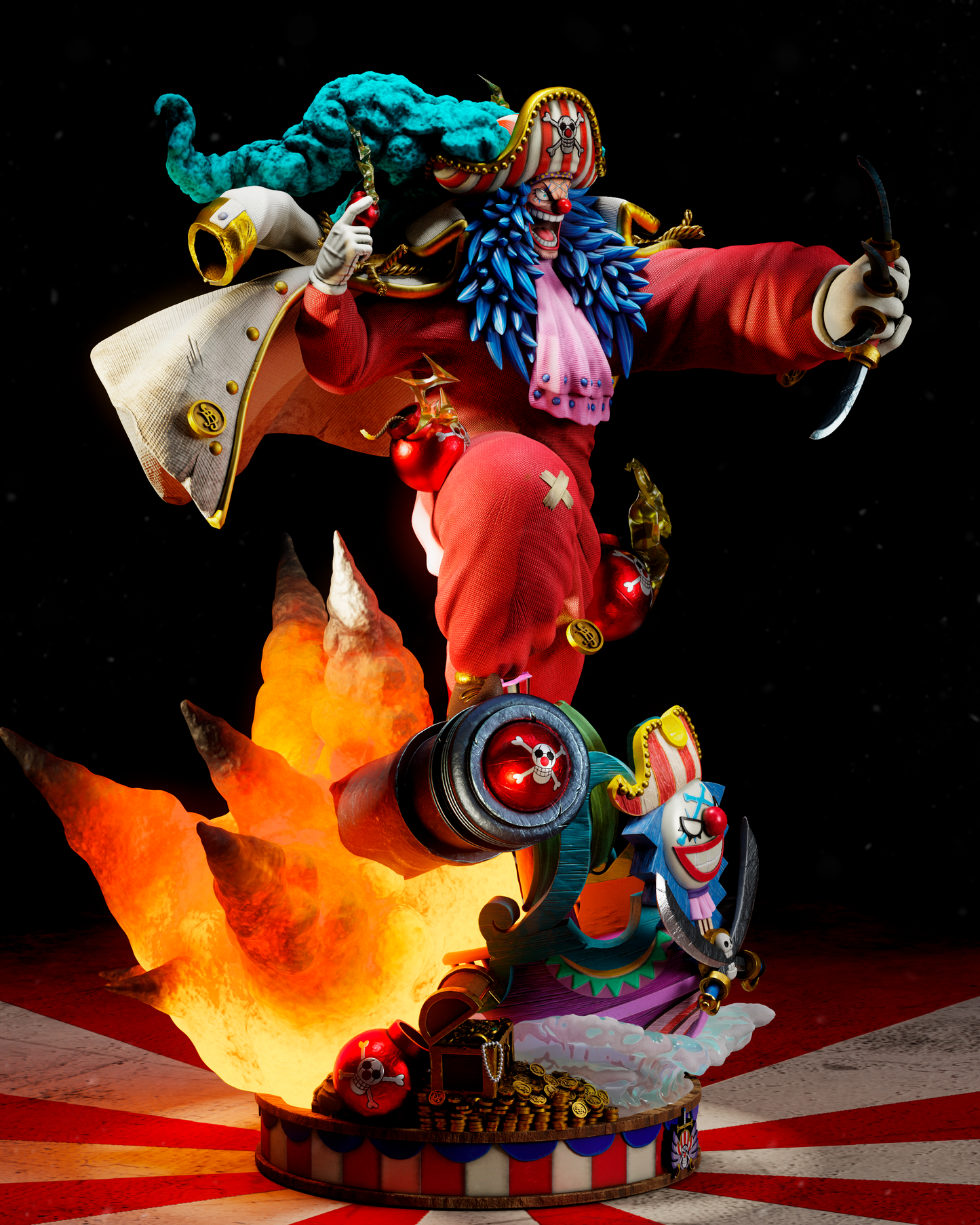 Buggy | One Piece | Fan Art Figure Statue |