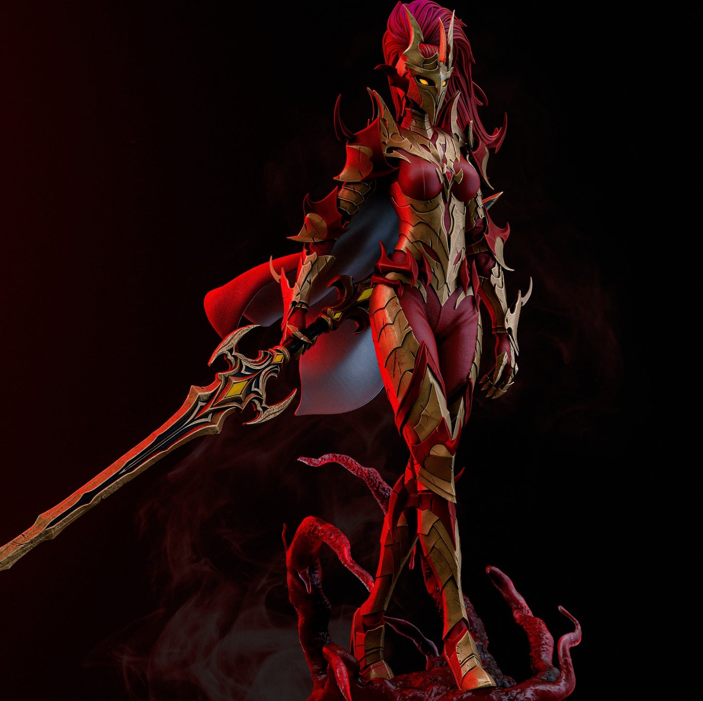 Esil | Solo Leveling | FAN ART FIGURE | 3d Printed Model | Hand painted | Resin Figure|