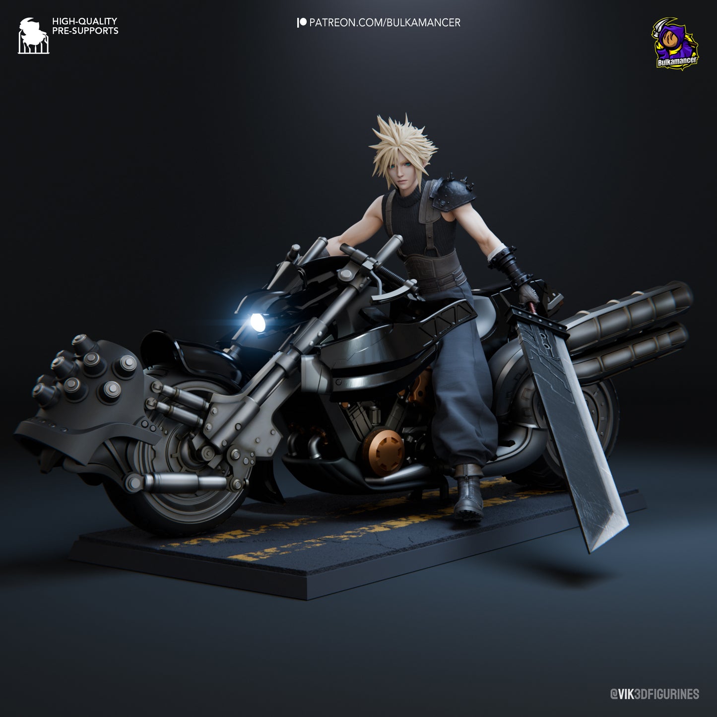 Cloud Strife| Final Fantasy | Fan Art Figure Statue |