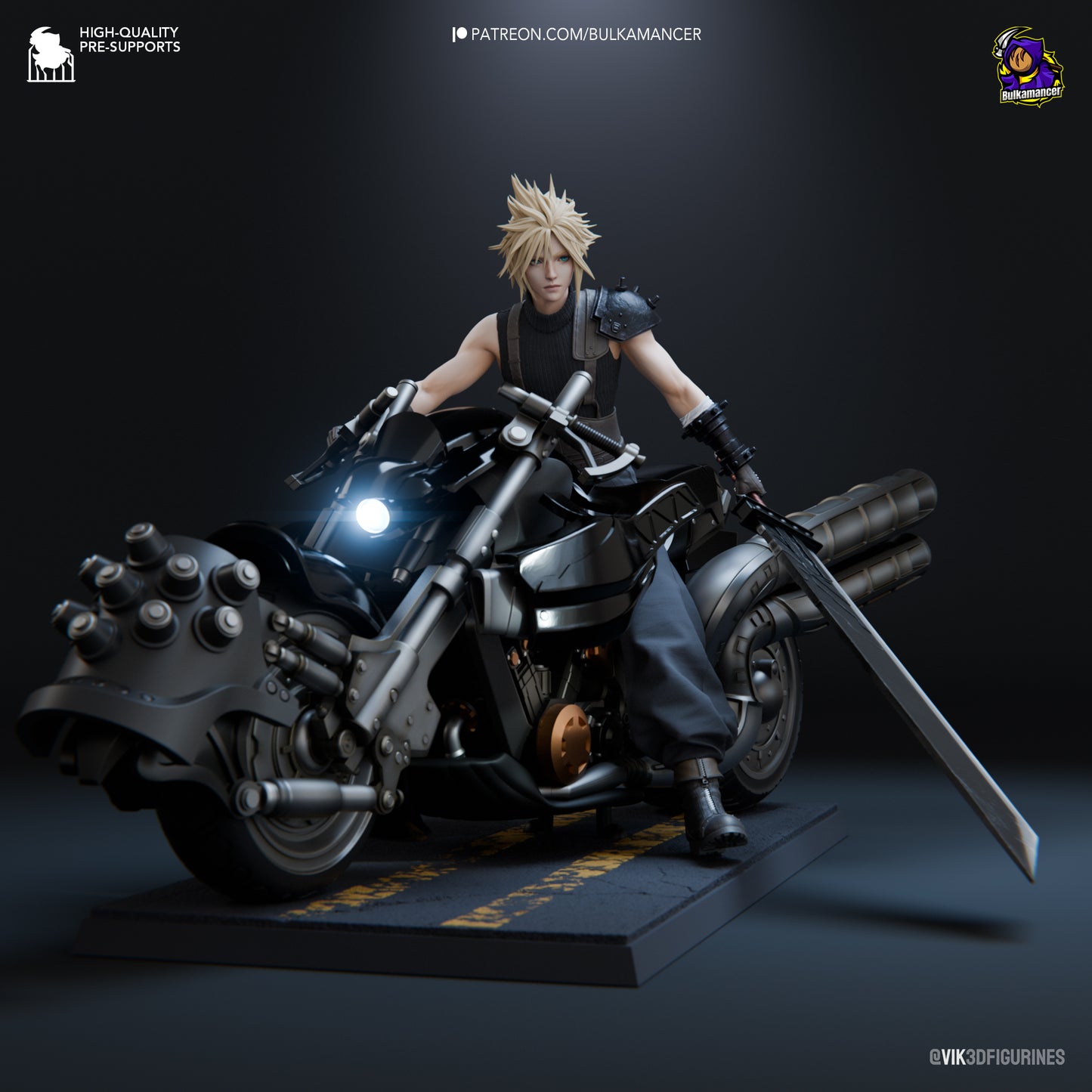 Cloud Strife| Final Fantasy | Fan Art Figure Statue |