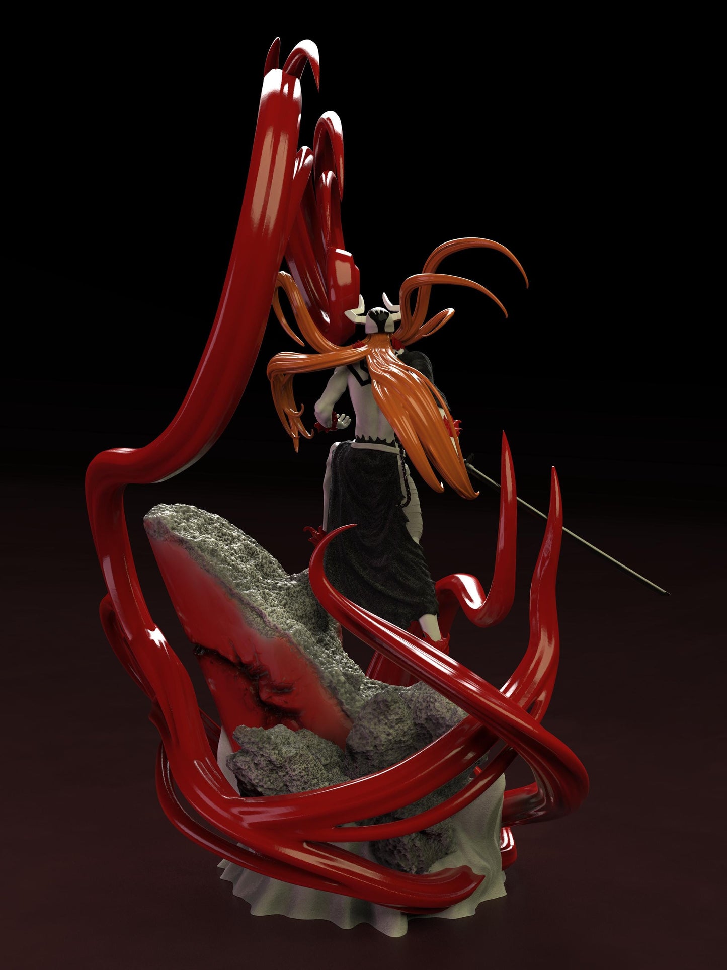 ICHIGO KUROSAKI hollw form|  Bleach | 3D Printed | Gift For Gamer | Handmade Gift | Resin Figure | Hand Painted
