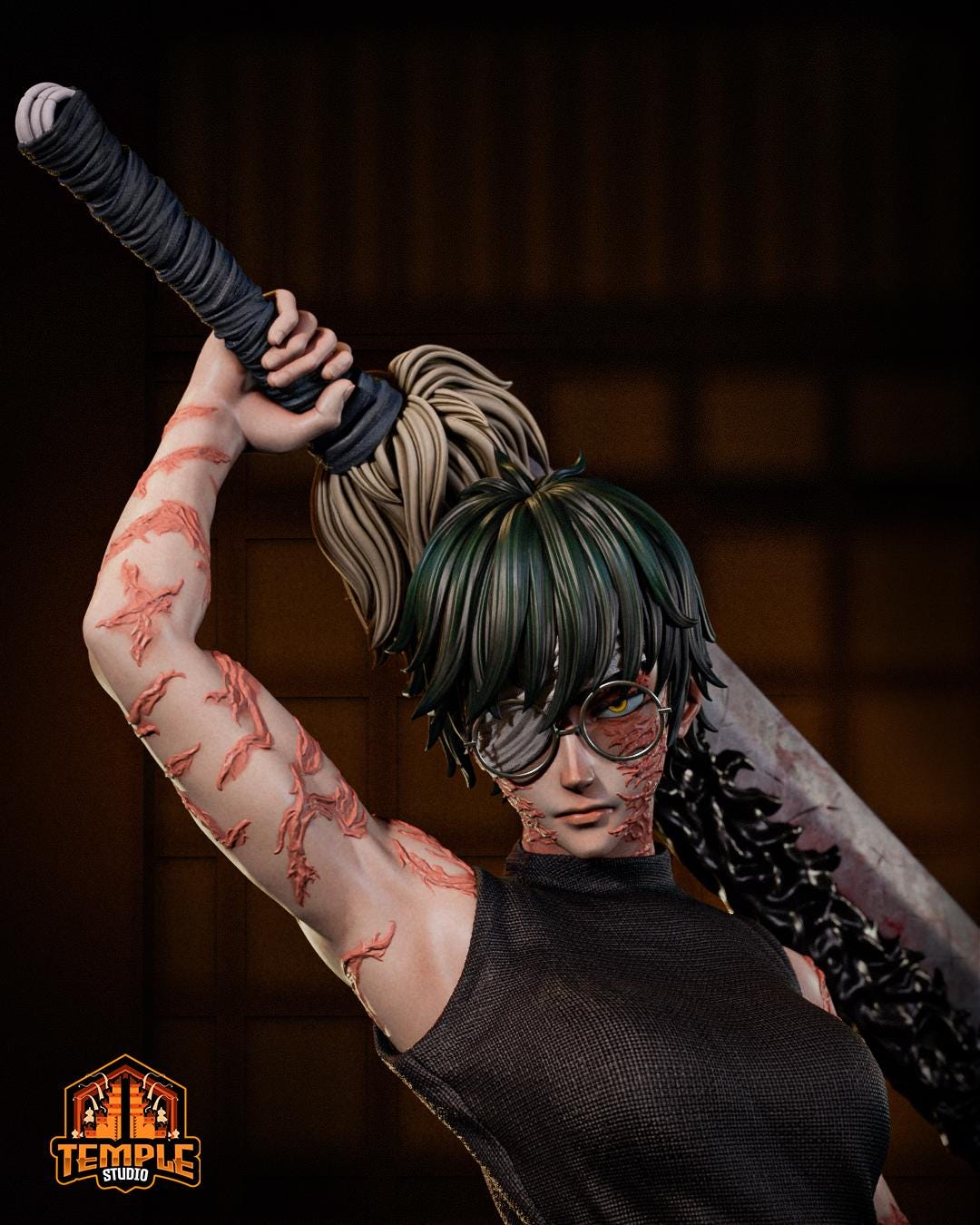 Limited Edition Maki Zenin - Jujutsu Kaisen - FAN ART FIGURE Statue 3D Printed | Handmade | Resin Figure | Hand Painted