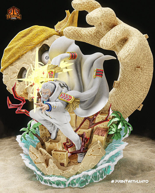 Monkey D. Garp | FAN ART FIGURE| One Piece | Figure Statue 3D Printed  | Handmade Gift | Resin Figure | Hand Painted| Garage Kit