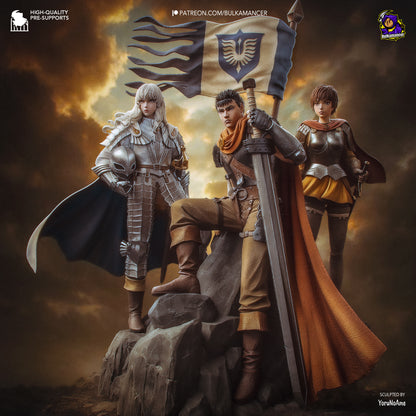 Griffith -Berserk FAN ART FIGURE | 3D Printed | Handmade Gift | Resin Figure | Hand Painted |Garage Kit