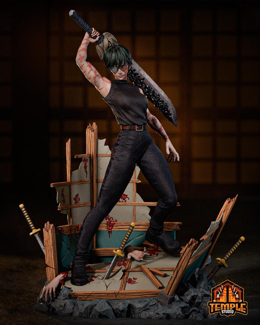 Limited Edition Maki Zenin - Jujutsu Kaisen - FAN ART FIGURE Statue 3D Printed | Handmade | Resin Figure | Hand Painted