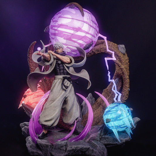 Limited Edition Satoru GoJo Hollow Purple - Jujutsu Kaisen - FAN ART FIGURE Statue 3D Printed | Handmade | Resin Figure | Hand Painted