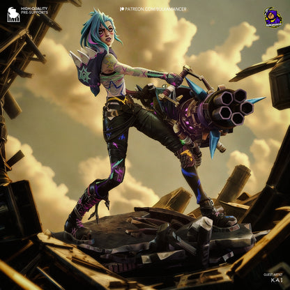 Jinx | League Of Legend | Fan Art Figure Statue |