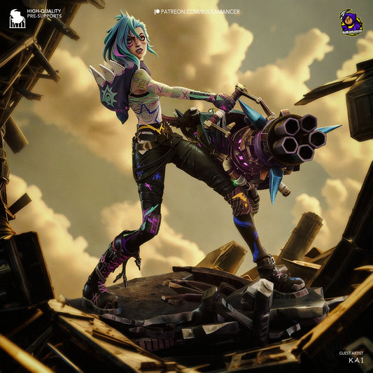 Jinx | League Of Legend | Fan Art Figure Statue |