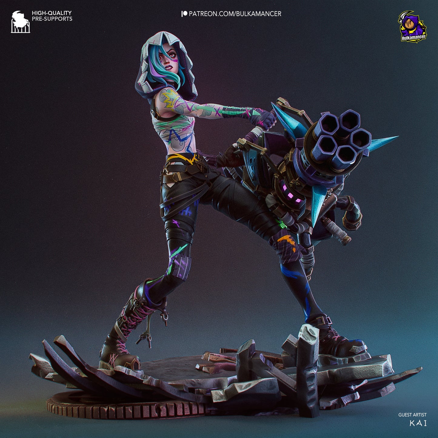 Jinx | League Of Legend | Fan Art Figure Statue |