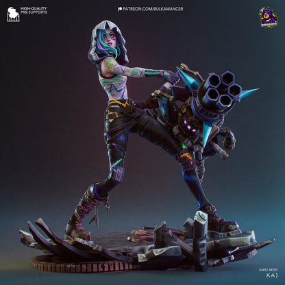 Jinx | League Of Legend | Fan Art Figure Statue |