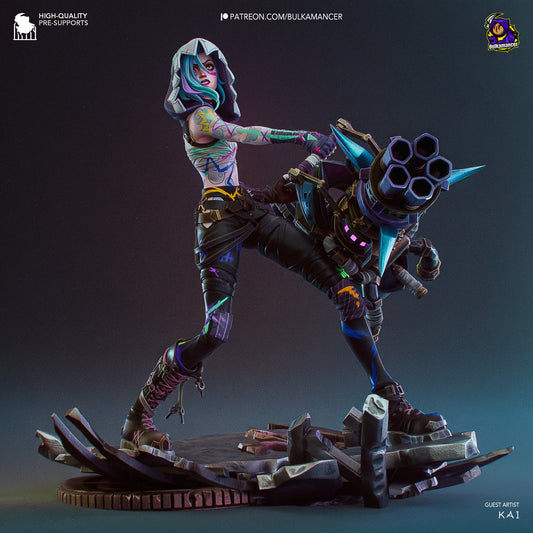 Jinx | League Of Legend | Fan Art Figure Statue |