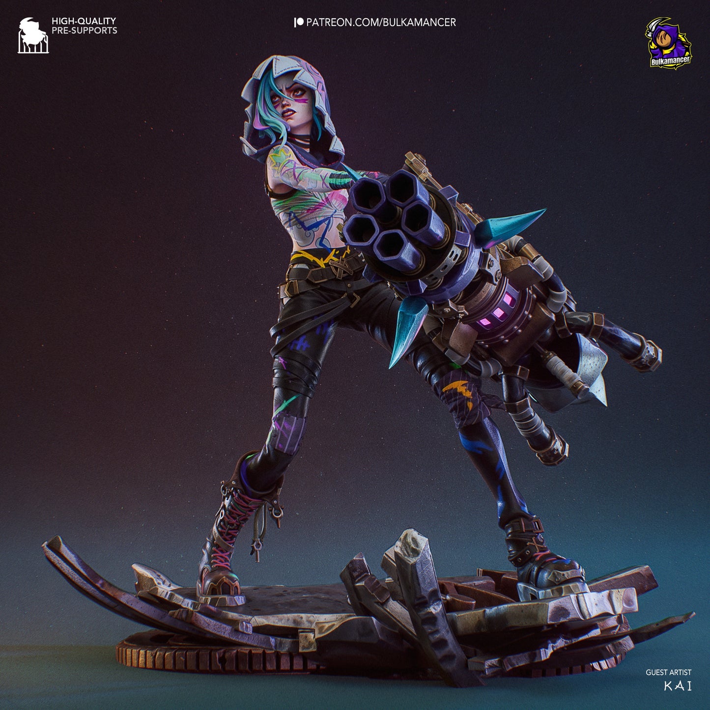 Jinx | League Of Legend | Fan Art Figure Statue |