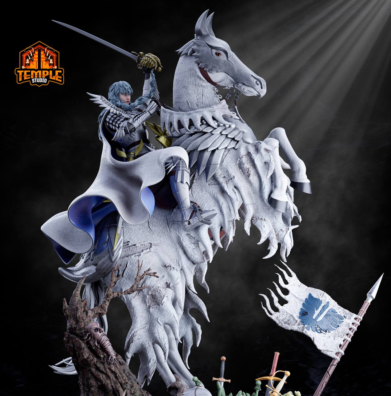 Griffith -Berserk FAN ART FIGURE | 3D Printed | Handmade Gift | Resin Figure | Hand Painted |Garage Kit