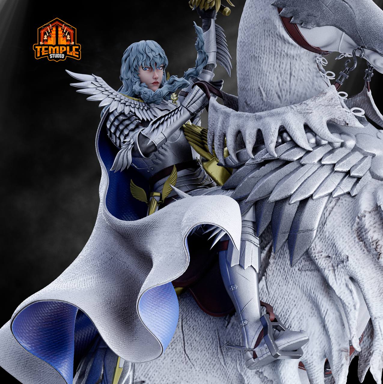 Griffith -Berserk FAN ART FIGURE | 3D Printed | Handmade Gift | Resin Figure | Hand Painted |Garage Kit