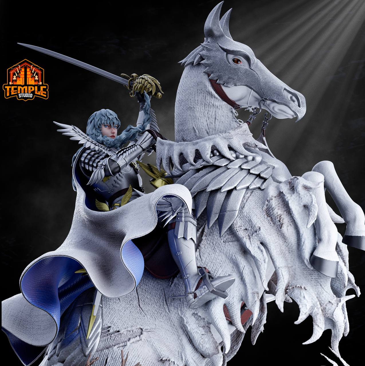Griffith -Berserk FAN ART FIGURE | 3D Printed | Handmade Gift | Resin Figure | Hand Painted |Garage Kit