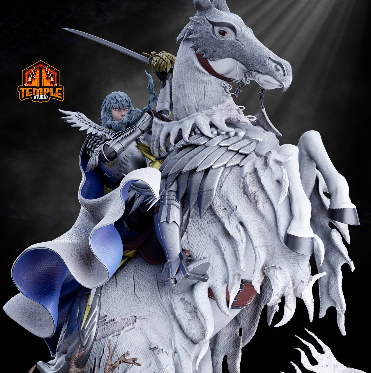 Griffith -Berserk FAN ART FIGURE | 3D Printed | Handmade Gift | Resin Figure | Hand Painted |Garage Kit