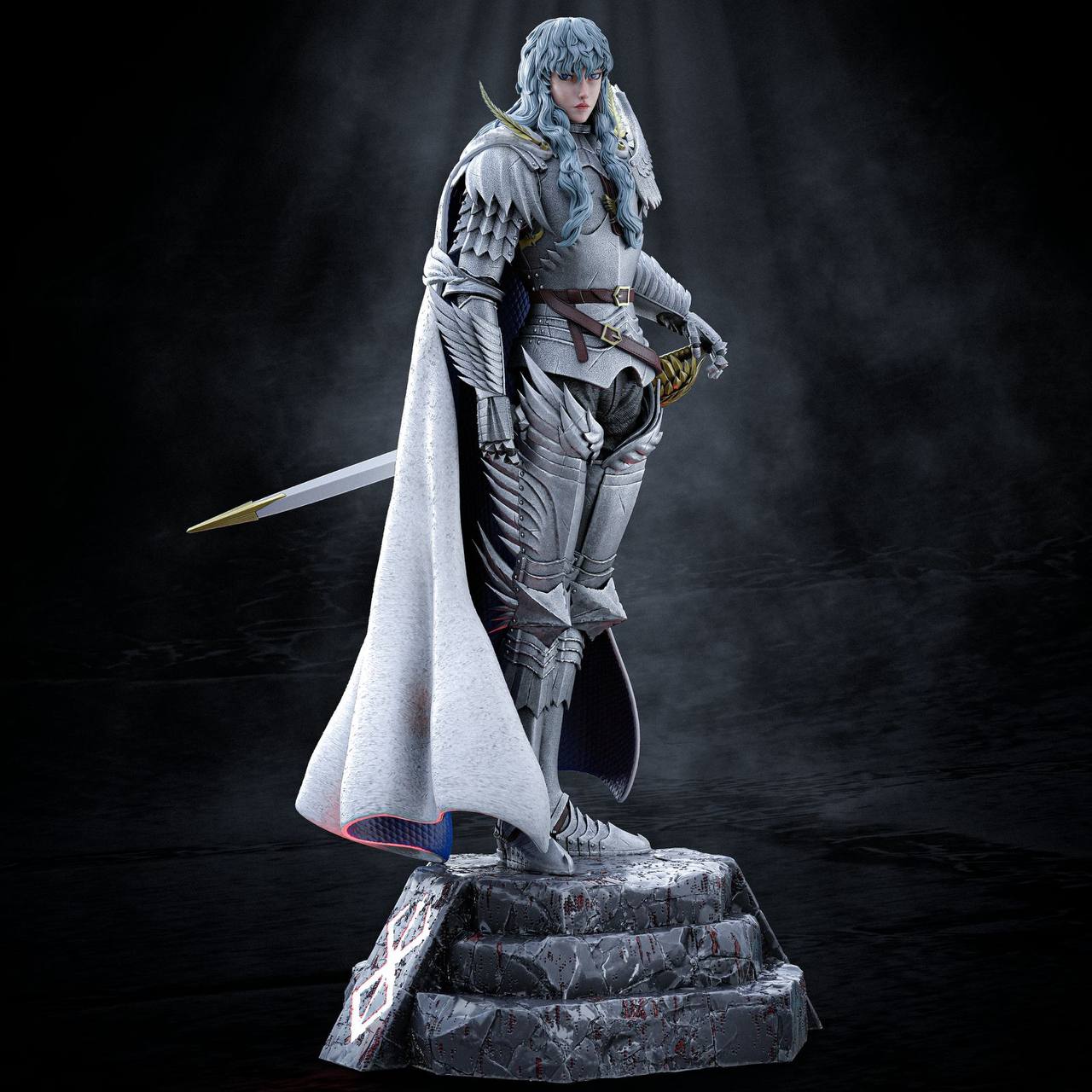Griffith -Berserk FAN ART FIGURE | 3D Printed | Handmade Gift | Resin Figure | Hand Painted |Garage Kit