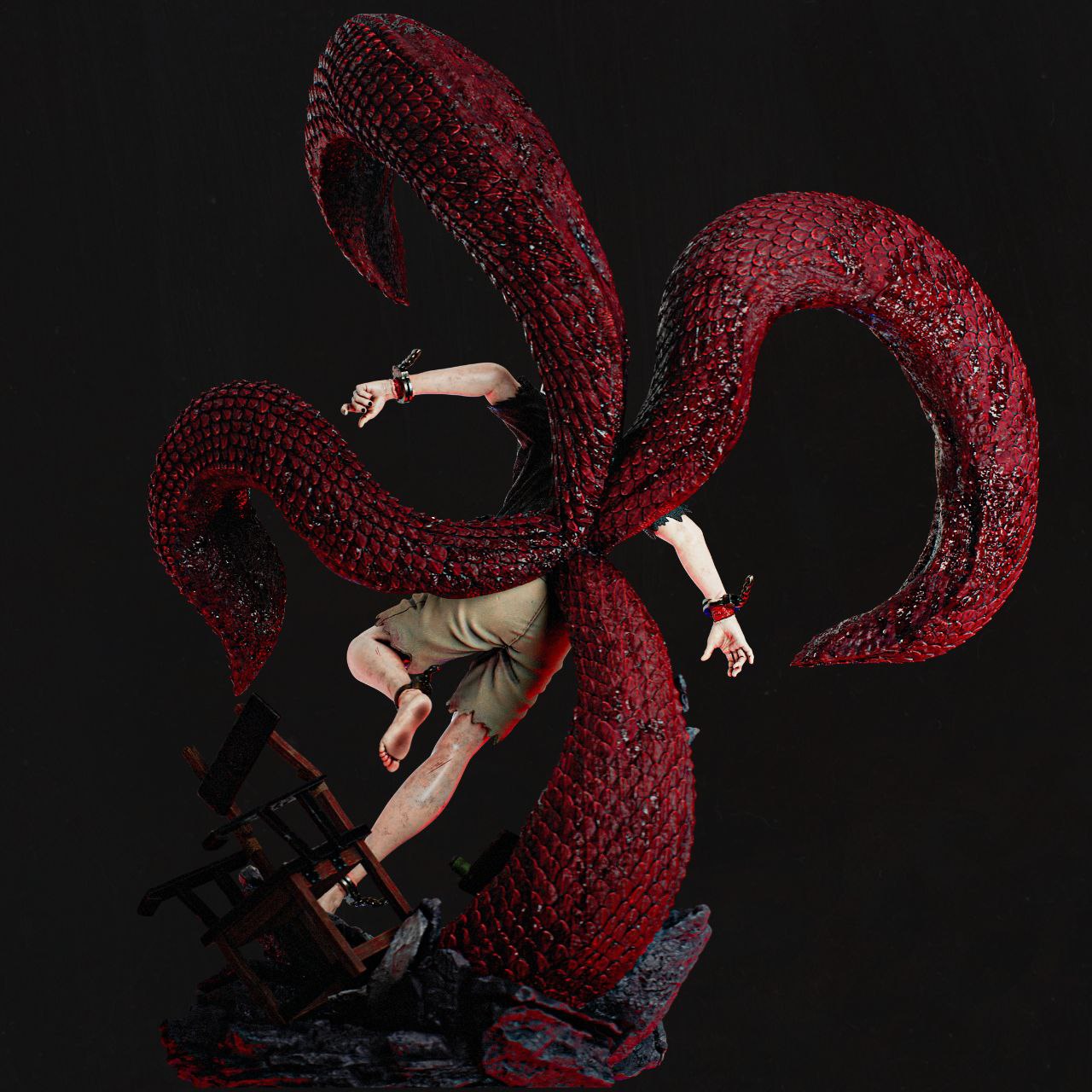 Kaneki Ken| Tokyo Ghoul | FAN ART FIGURE Statue |