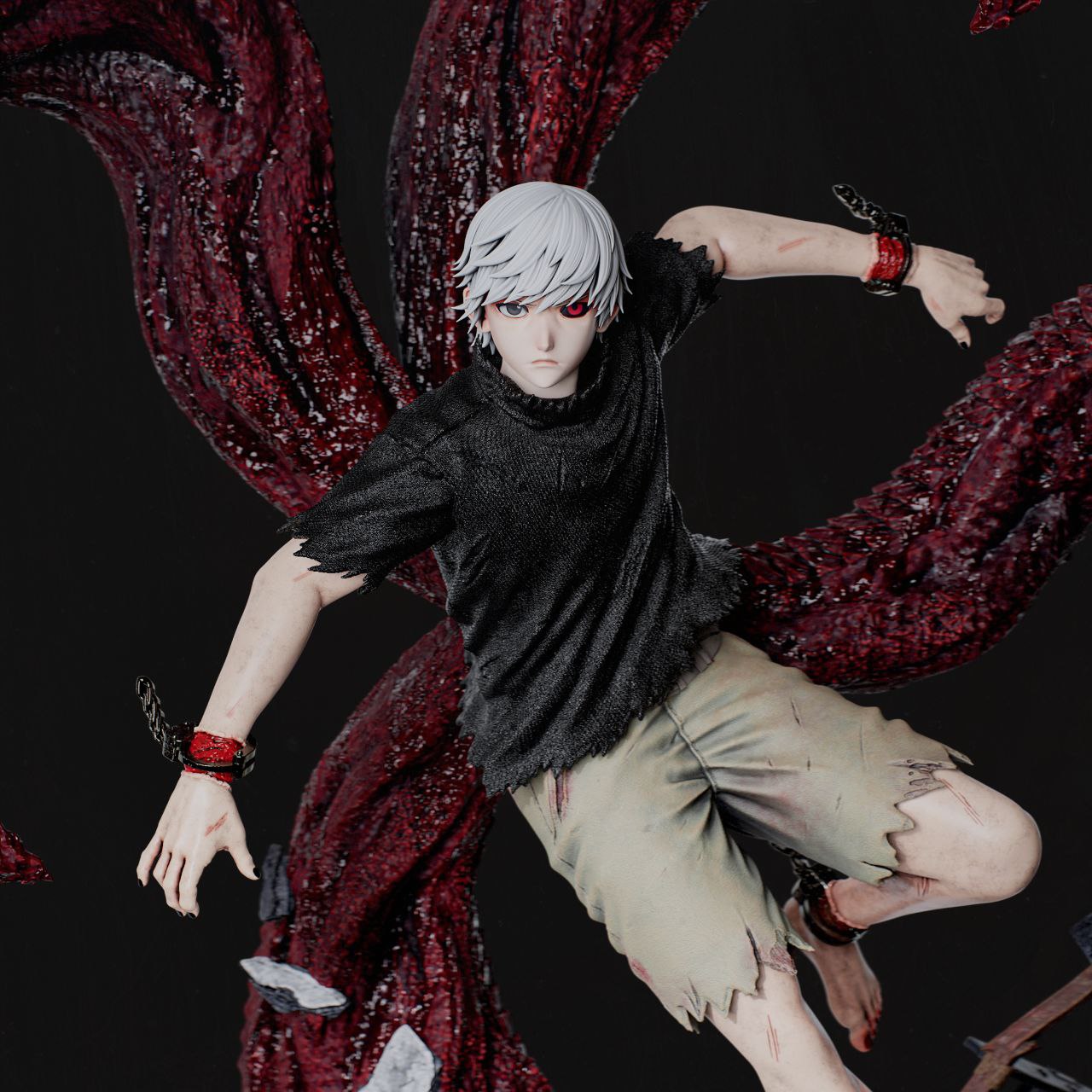 Kaneki Ken| Tokyo Ghoul | FAN ART FIGURE Statue |