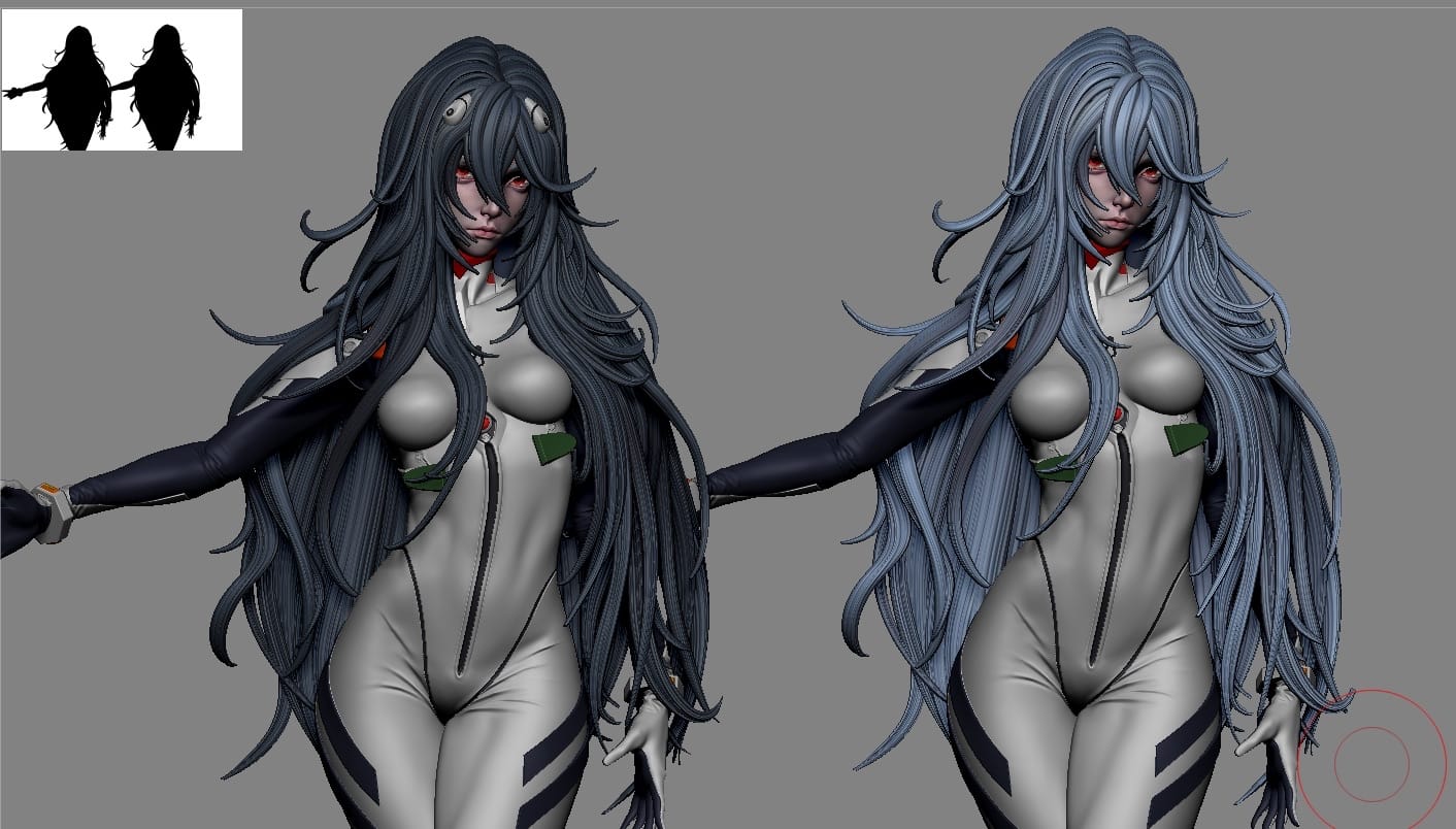 Rei Ayanami | Evangelion |FAN ART FIGURE Statue