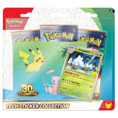 Pokémon Trading Card Game (TCG): 30th Celebration Tech Sticker Collection Assortment
