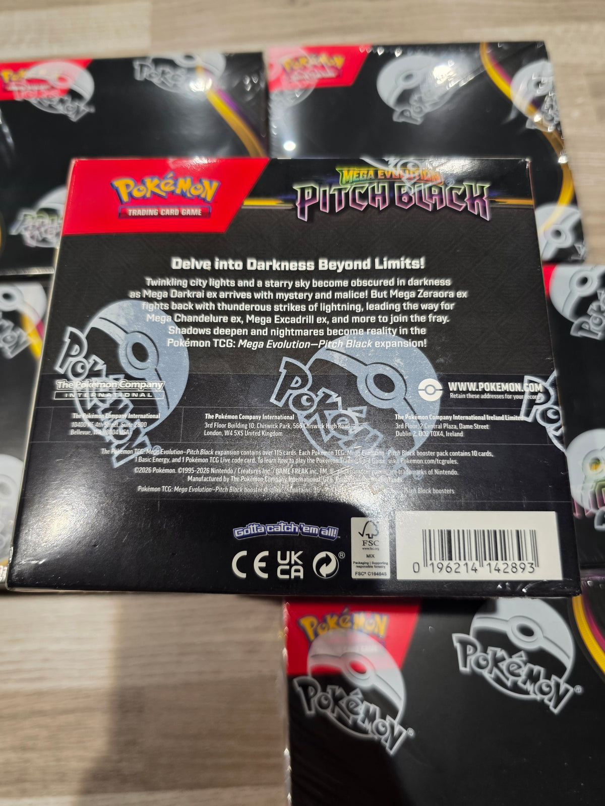 Pokemon Center Mega Evolution Pitch Black - 36 Packs Booster Box  - Sealed - Brand New - World Wide Shipping