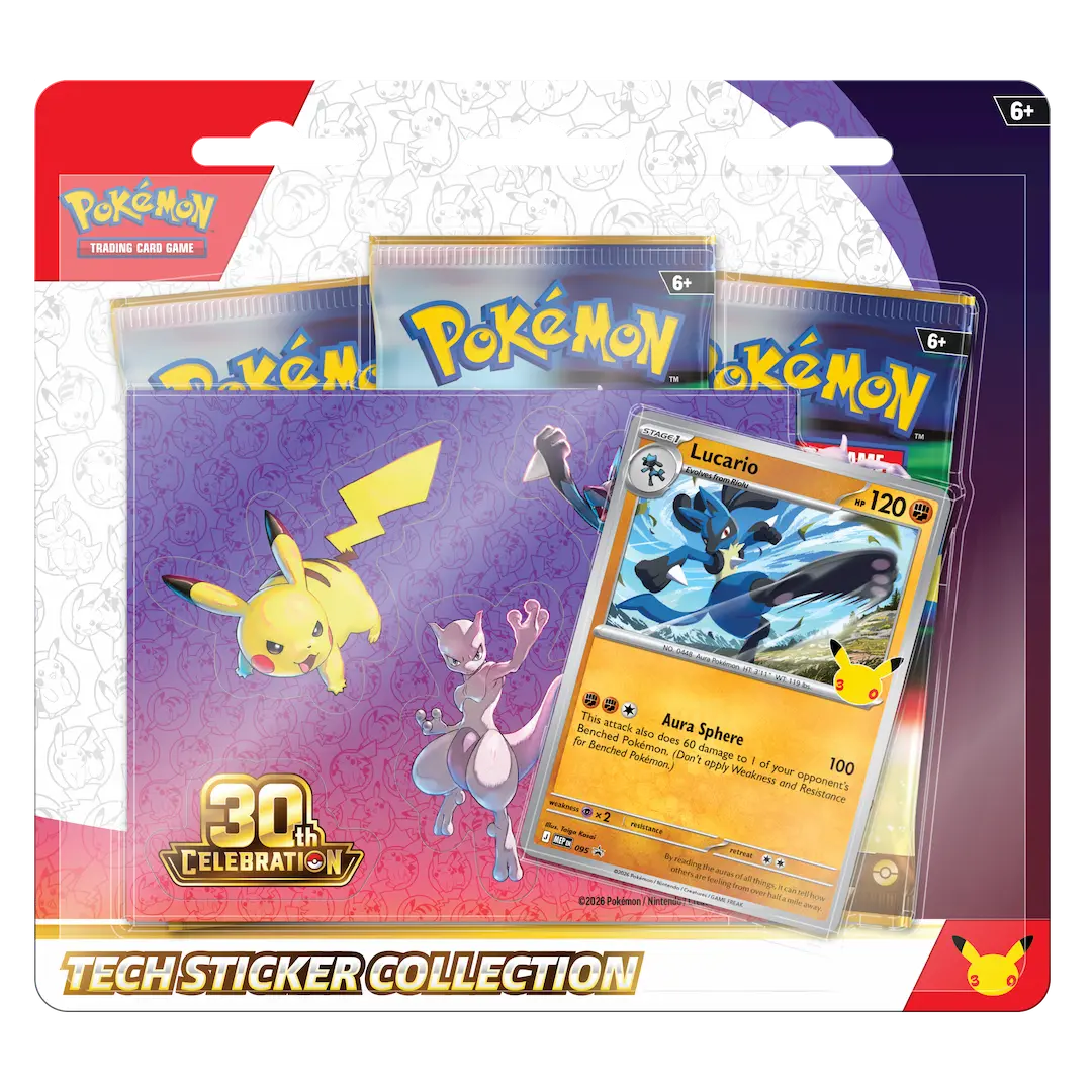 Pokémon Trading Card Game (TCG): 30th Celebration Tech Sticker Collection Assortment