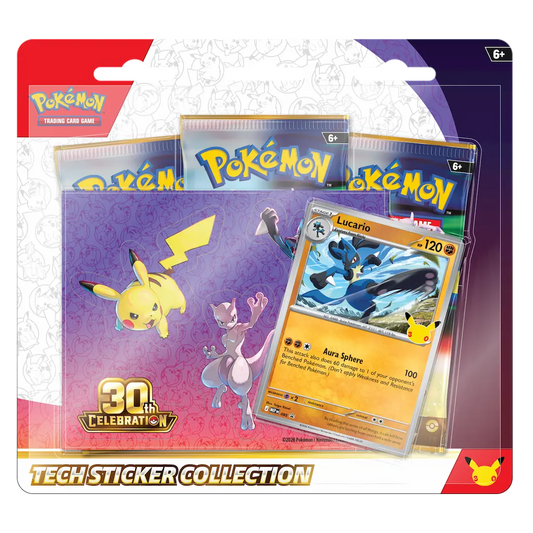 Pokémon Trading Card Game (TCG): 30th Celebration Tech Sticker Collection Assortment