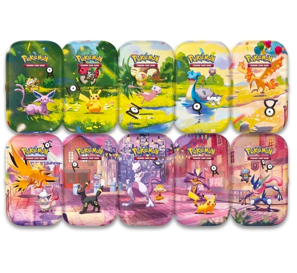 Pokémon 30th Anniversary Celebrations Mini Tin Display (10 Tins) Sealed