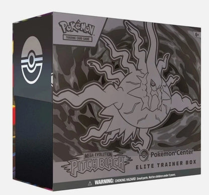 PRE ORDER - Pokemon Center Mega Evolution Pitch Black - Elite Trainer Box - Sealed - Brand New - World Wide Shipping